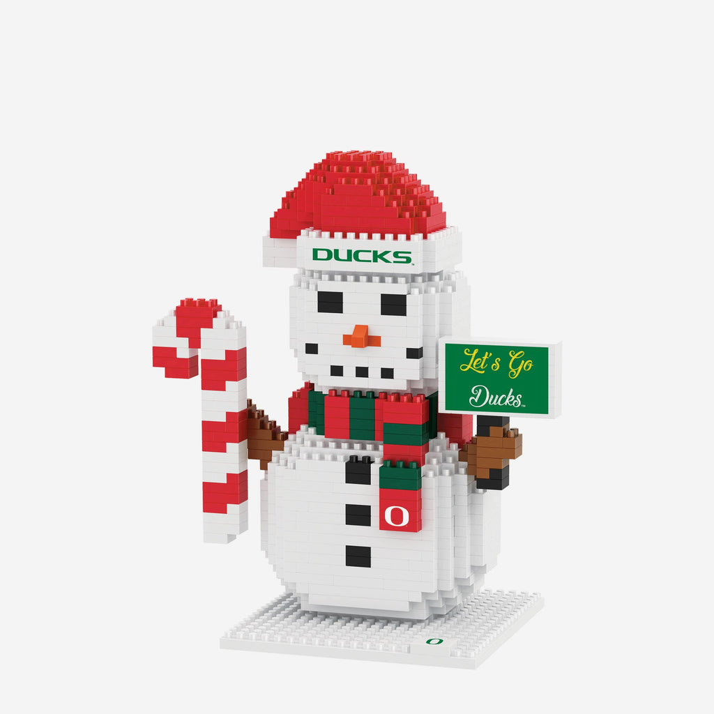 Oregon Ducks BRXLZ Snowman FOCO - FOCO.com