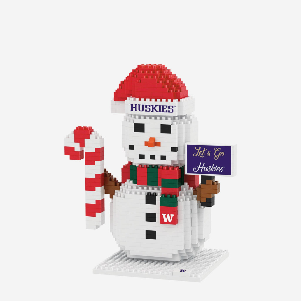 Washington Huskies BRXLZ Snowman FOCO - FOCO.com