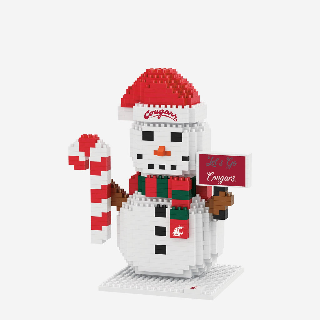 Washington State Cougars BRXLZ Snowman FOCO - FOCO.com