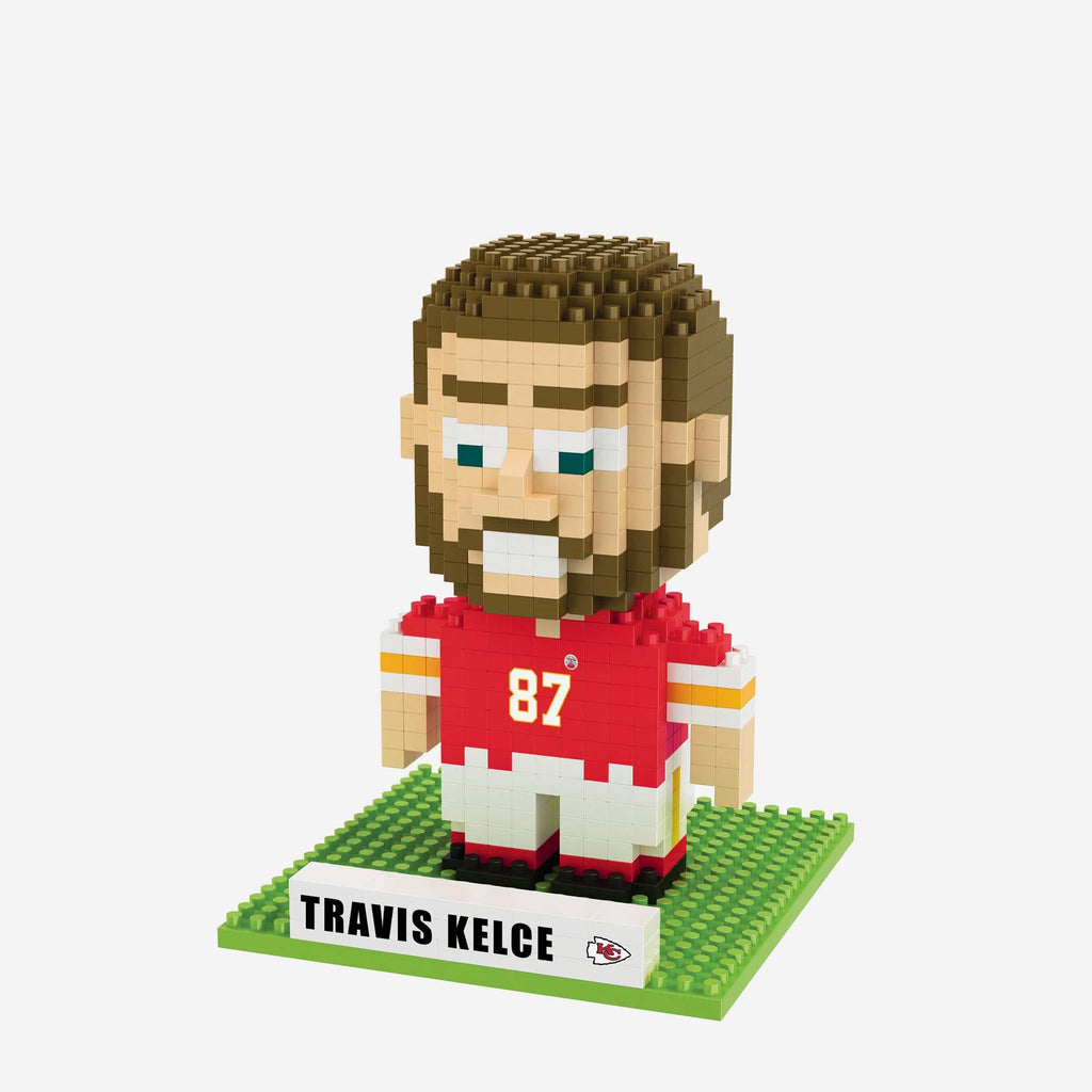 Travis Kelce Kansas City Chiefs BRXLZ Mini Player FOCO - FOCO.com