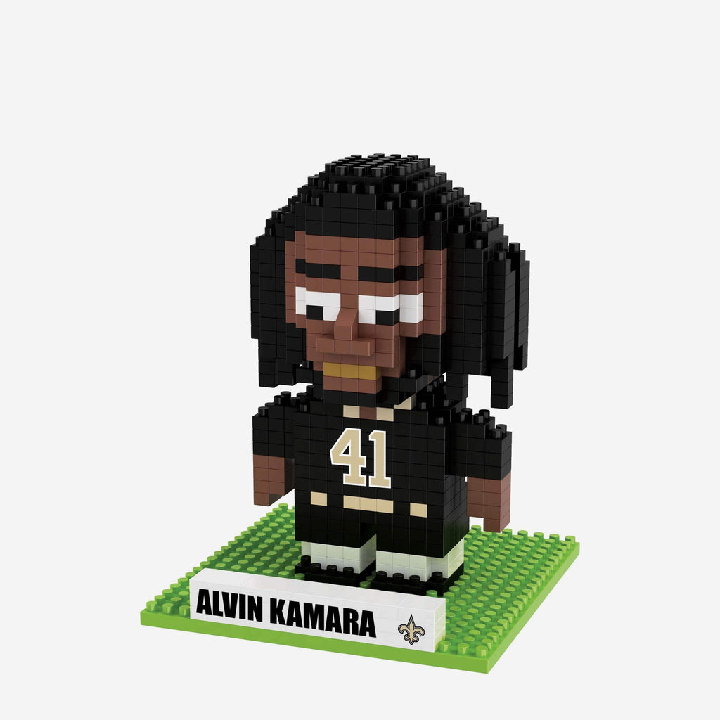 Alvin Kamara New Orleans Saints BRXLZ Mini Player FOCO - FOCO.com