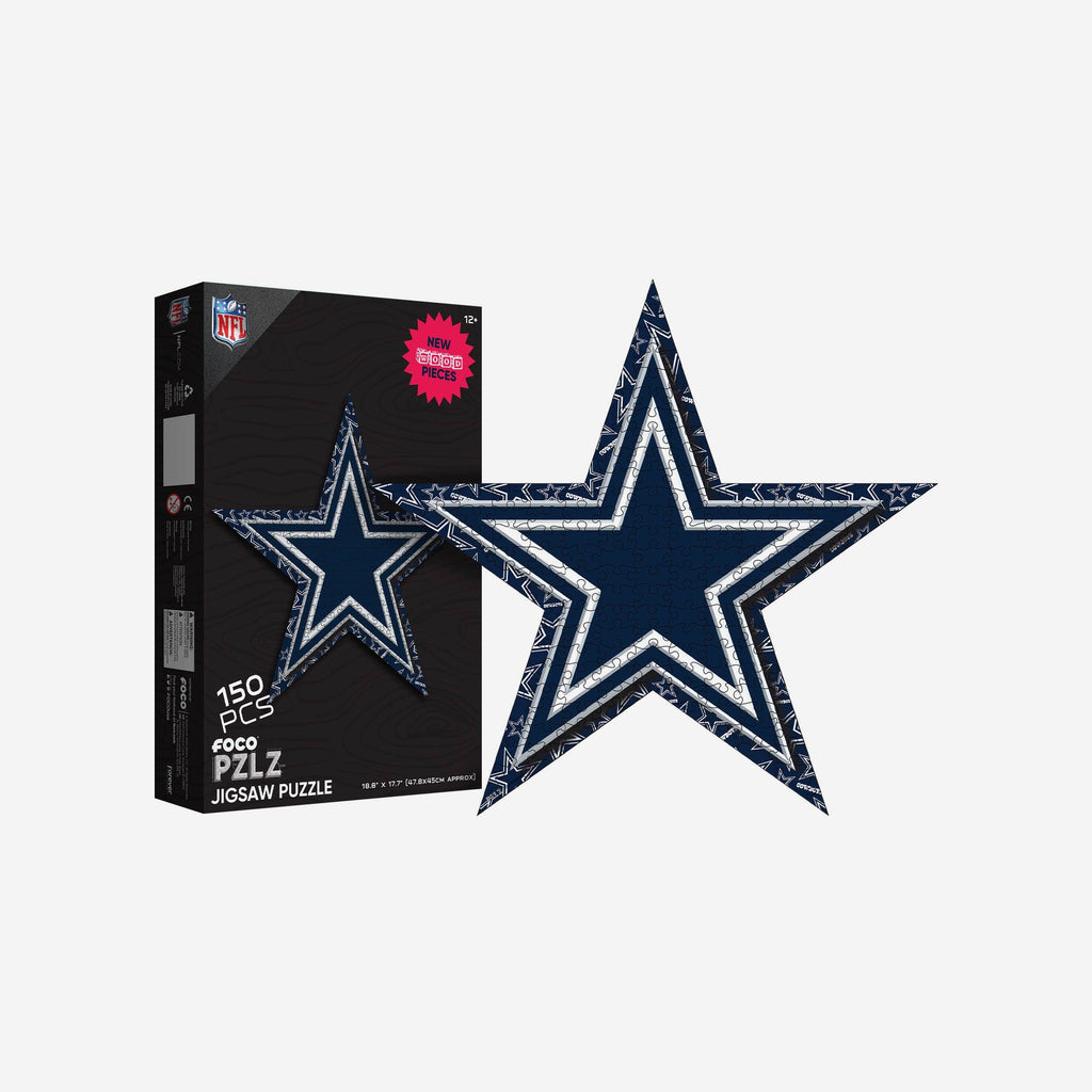 Dallas Cowboys Logo Wood Jigsaw Puzzle PZLZ FOCO - FOCO.com