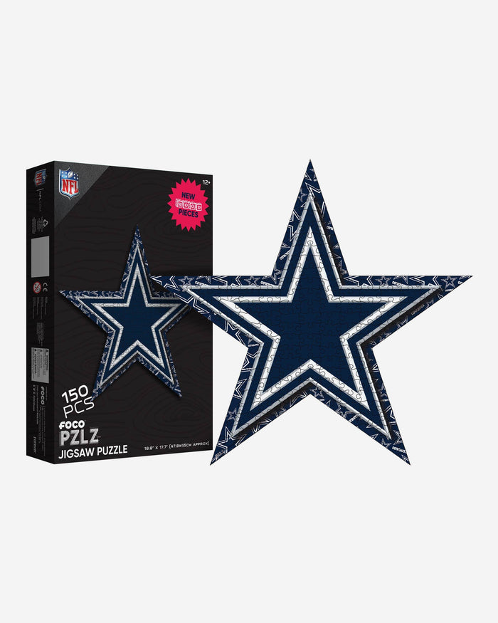 Dallas Cowboys Logo Wood Jigsaw Puzzle PZLZ FOCO - FOCO.com