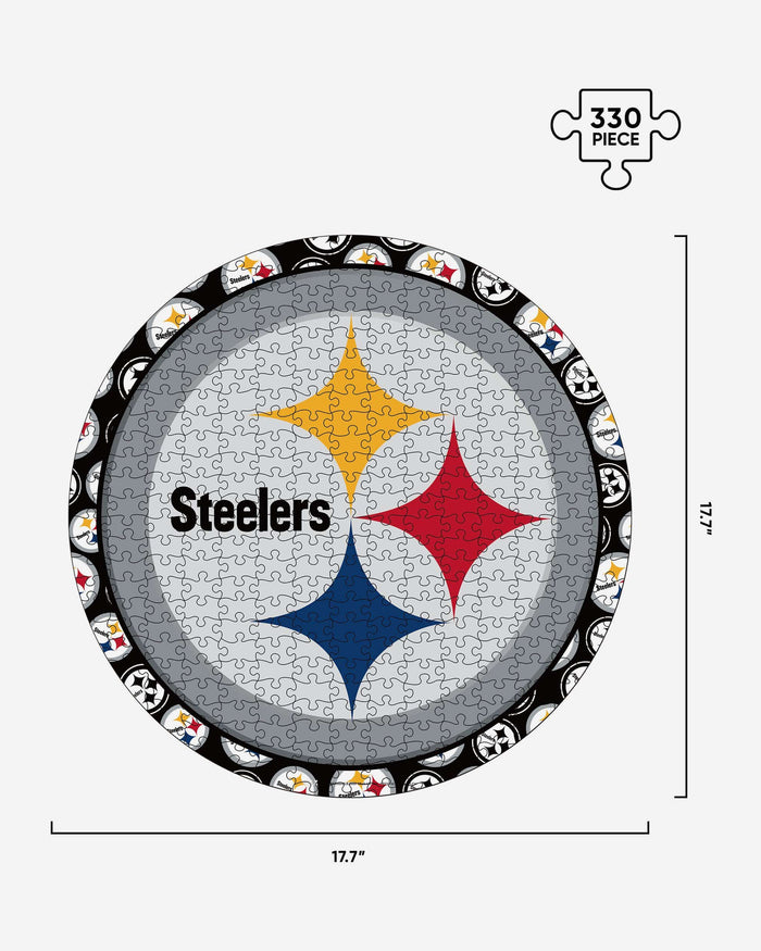 Pittsburgh Steelers Logo Wood Jigsaw Puzzle PZLZ FOCO - FOCO.com