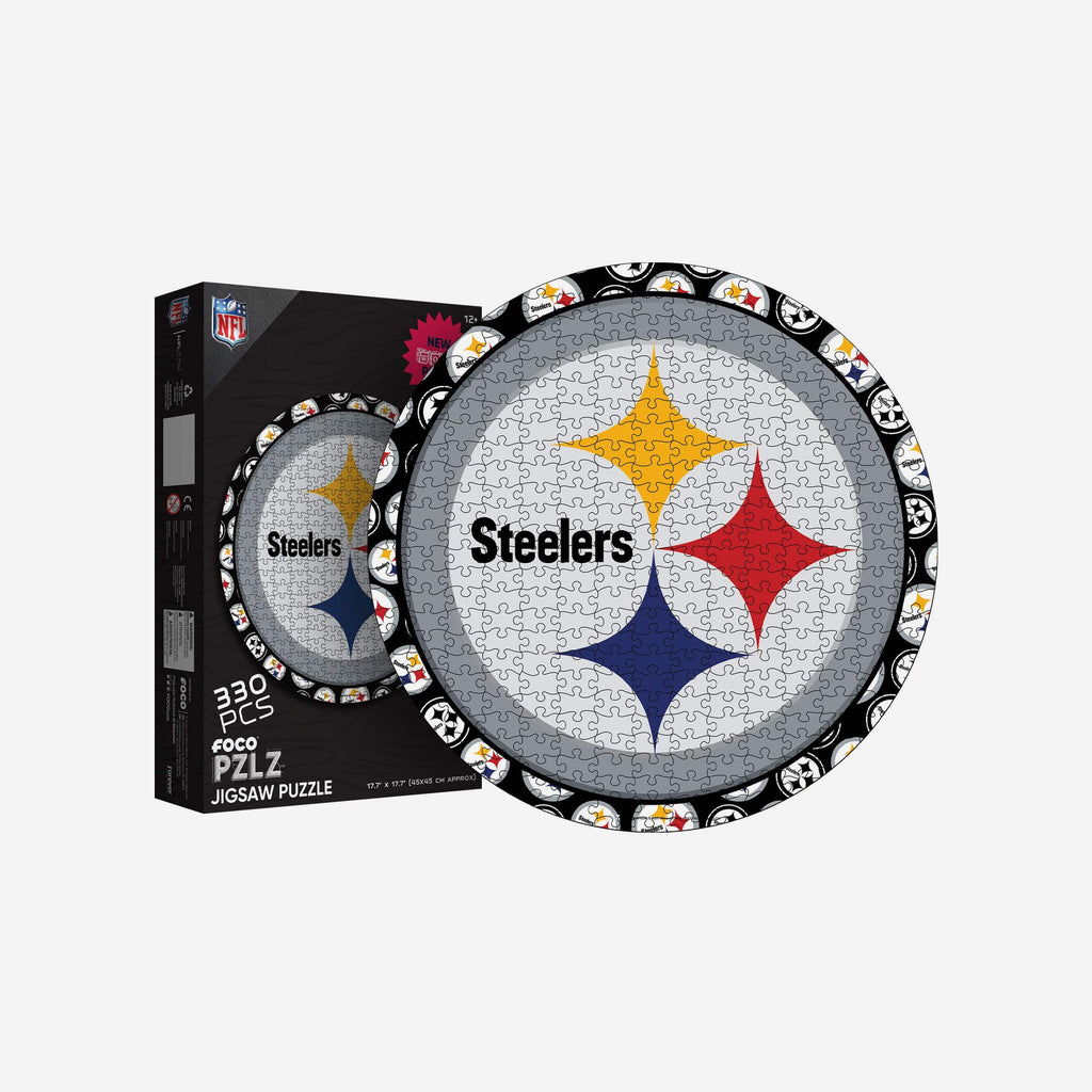 Pittsburgh Steelers Logo Wood Jigsaw Puzzle PZLZ FOCO - FOCO.com