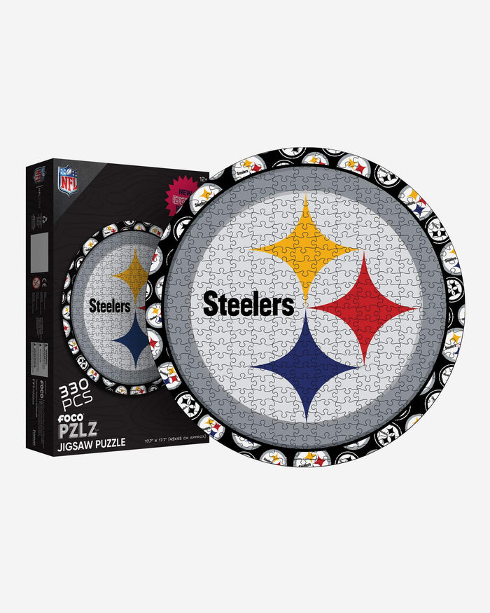 Pittsburgh Steelers Logo Wood Jigsaw Puzzle PZLZ FOCO - FOCO.com