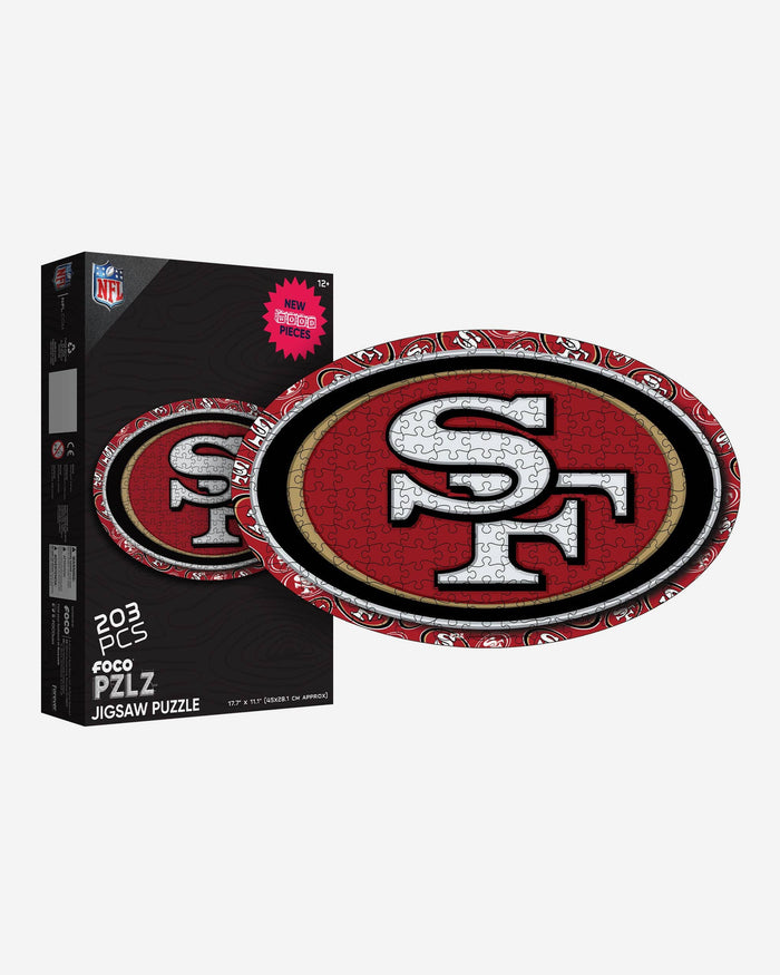 San Francisco 49ers Logo Wood Jigsaw Puzzle PZLZ FOCO - FOCO.com