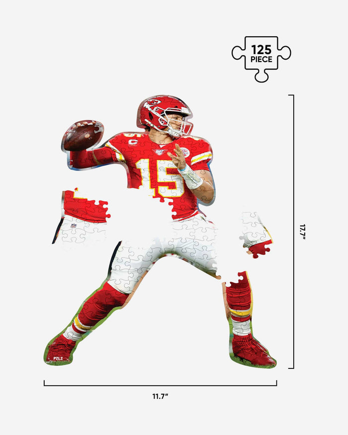 Patrick Mahomes Kansas City Chiefs Wood Jigsaw Puzzle PZLZ FOCO - FOCO.com