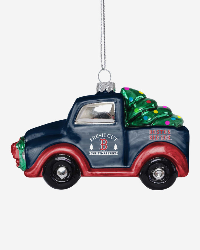 Boston Red Sox Blown Glass Truck Ornament FOCO - FOCO.com