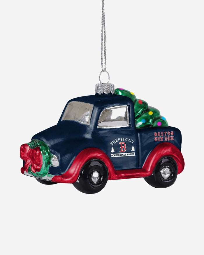 Boston Red Sox Blown Glass Truck Ornament FOCO - FOCO.com