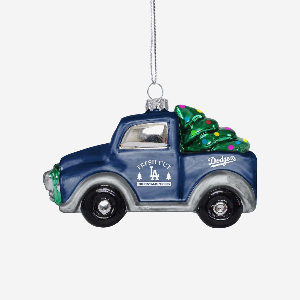 Los Angeles Dodgers Blown Glass Truck Ornament FOCO - FOCO.com