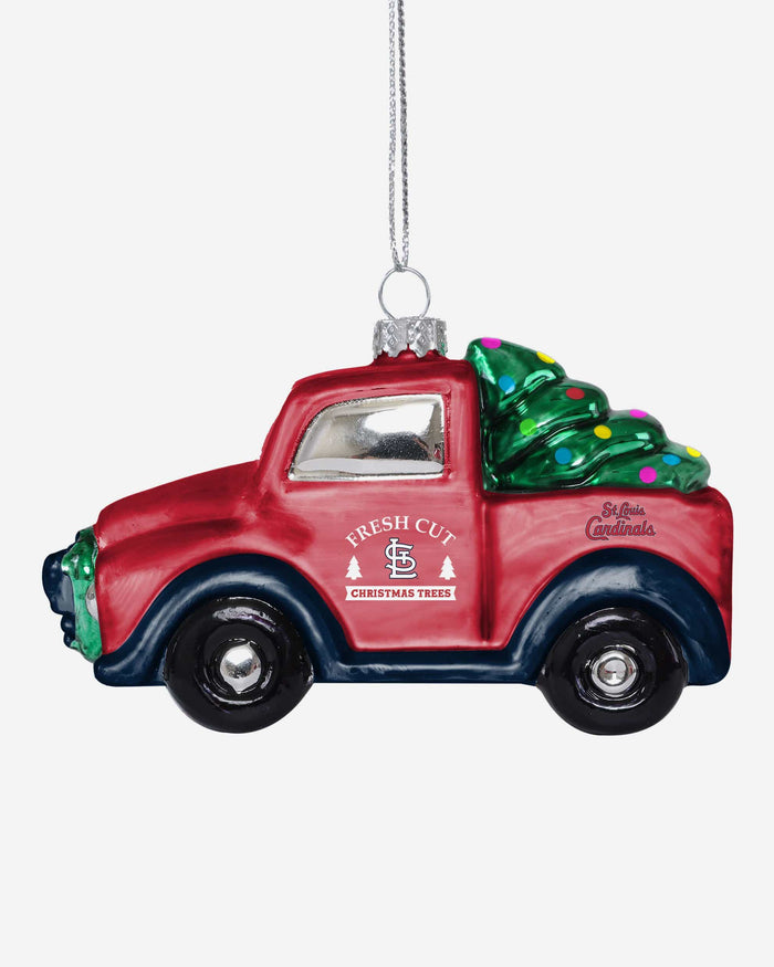 St Louis Cardinals Blown Glass Truck Ornament FOCO - FOCO.com