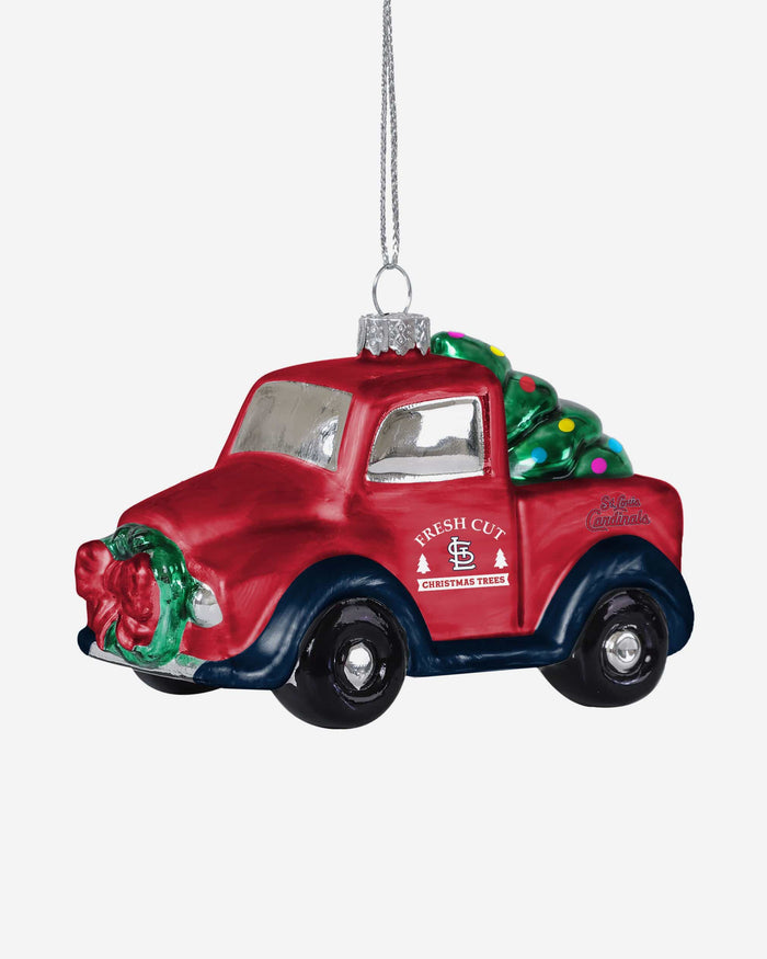 St Louis Cardinals Blown Glass Truck Ornament FOCO - FOCO.com