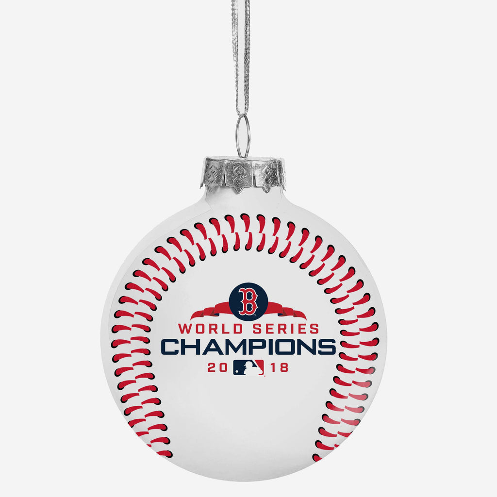 Boston Red Sox 2018 World Series Champions Glass Ball Ornament FOCO - FOCO.com
