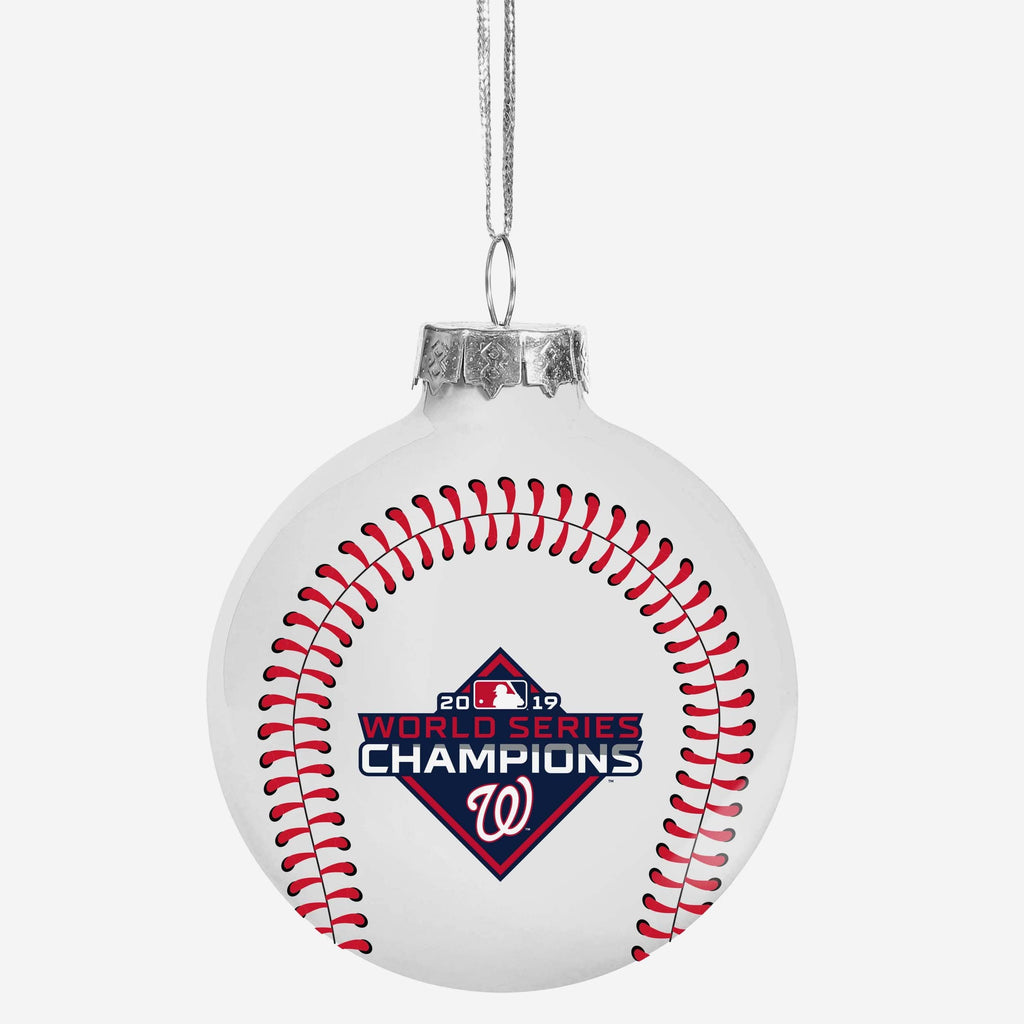 Washington Nationals 2019 World Series Champions Glass Ball Ornament FOCO - FOCO.com