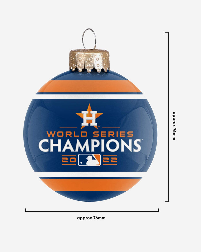 Houston Astros 2022 World Series Champions Glass Ball Ornament FOCO - FOCO.com