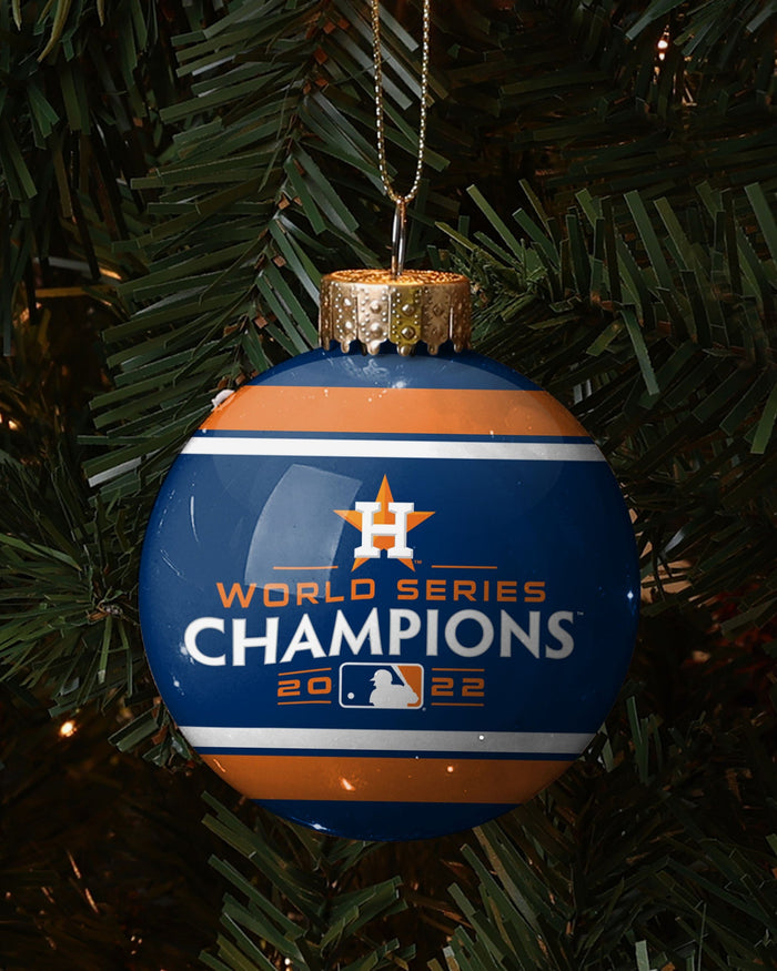 Houston Astros 2022 World Series Champions Glass Ball Ornament FOCO - FOCO.com