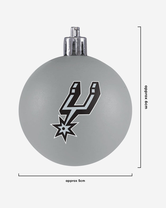 San Antonio Spurs 12 Pack Ball Ornament Set Foco - FOCO.com