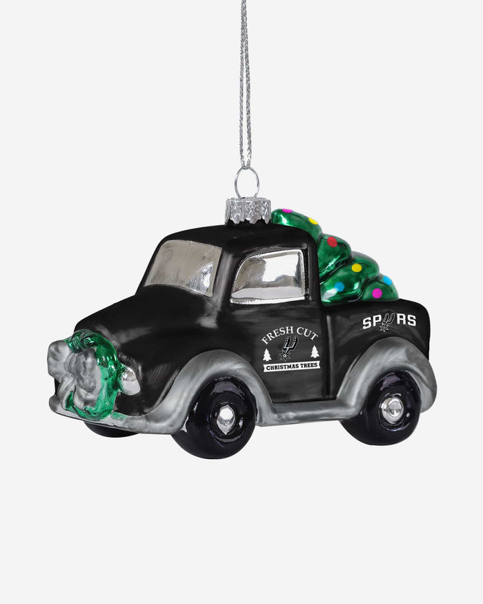 San Antonio Spurs Blown Glass Truck Ornament FOCO - FOCO.com