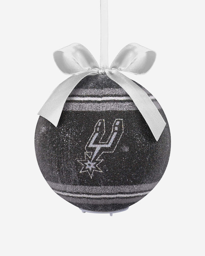 San Antonio Spurs LED Shatterproof Ball Ornament FOCO - FOCO.com