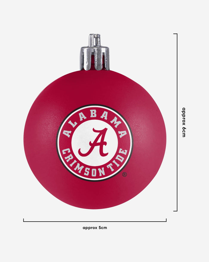 Alabama Crimson Tide 12 Pack Ball Ornament Set FOCO - FOCO.com