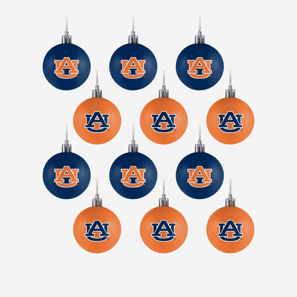 Auburn Tigers 12 Pack Ball Ornament Set FOCO - FOCO.com