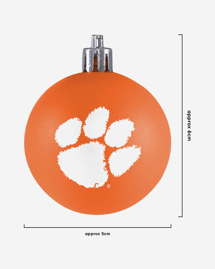 Clemson Tigers 12 Pack Ball Ornament Set FOCO - FOCO.com