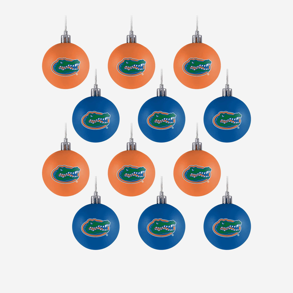 Florida Gators 12 Pack Ball Ornament Set FOCO - FOCO.com