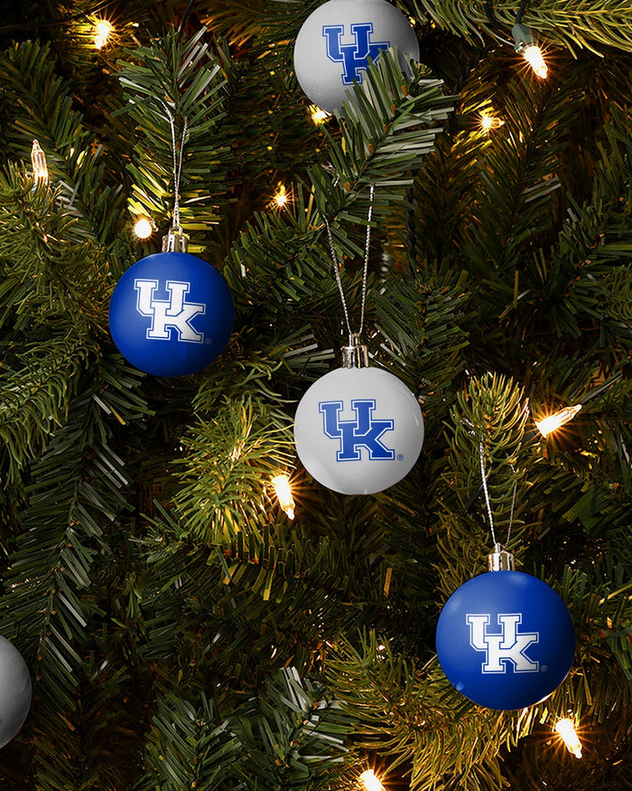 Kentucky Wildcats 12 Pack Ball Ornament Set FOCO - FOCO.com