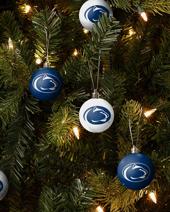 Penn State Nittany Lions 12 Pack Ball Ornament Set FOCO - FOCO.com