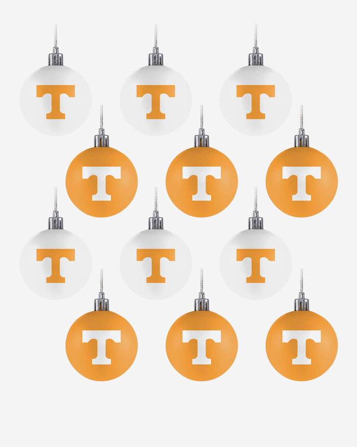 Tennessee Volunteers 12 Pack Ball Ornament Set FOCO - FOCO.com