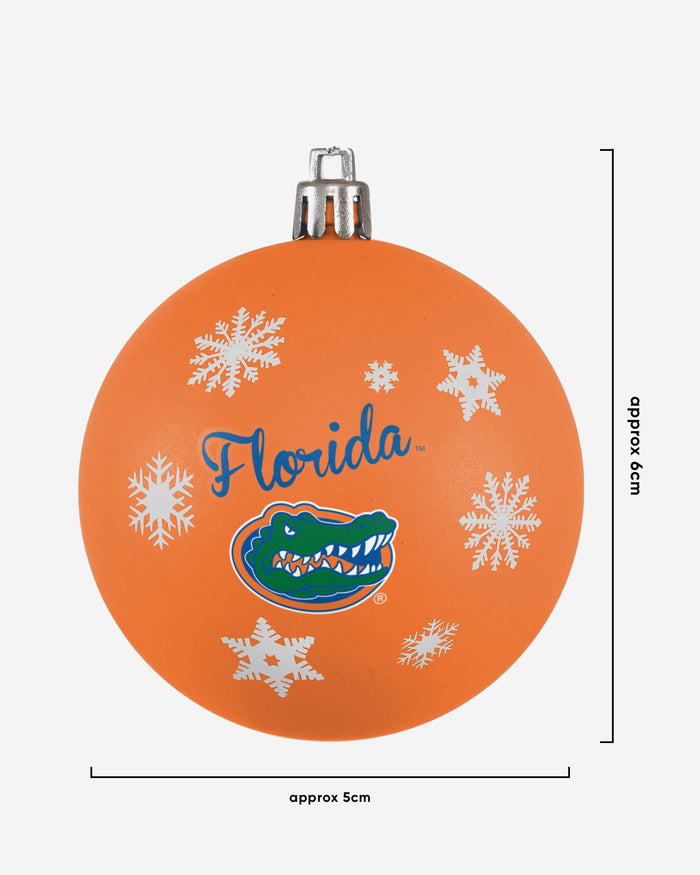 Florida Gators 5 Pack Shatterproof Ball Ornament Set FOCO - FOCO.com