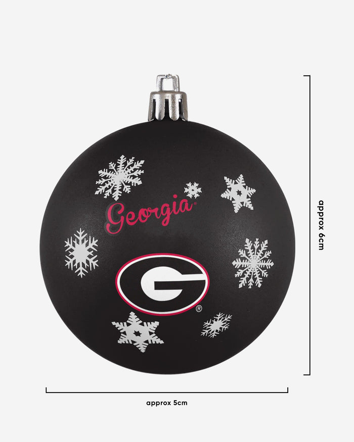 Georgia Bulldogs 5 Pack Shatterproof Ball Ornament Set FOCO - FOCO.com