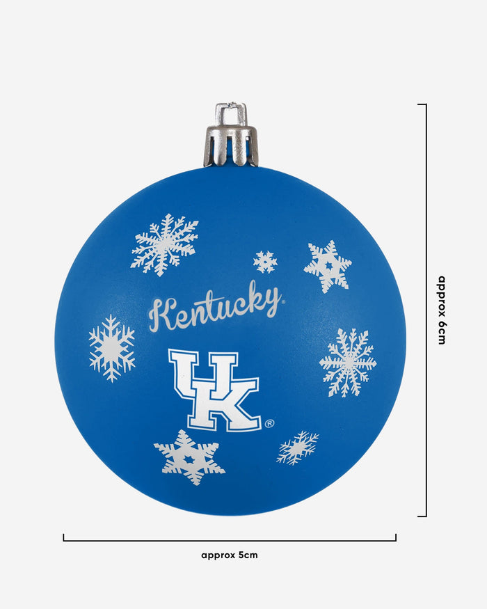 Kentucky Wildcats 5 Pack Shatterproof Ball Ornament Set FOCO - FOCO.com