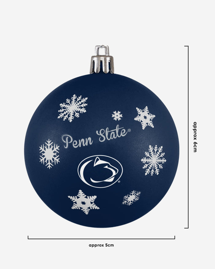 Penn State Nittany Lions 5 Pack Shatterproof Ball Ornament Set FOCO - FOCO.com