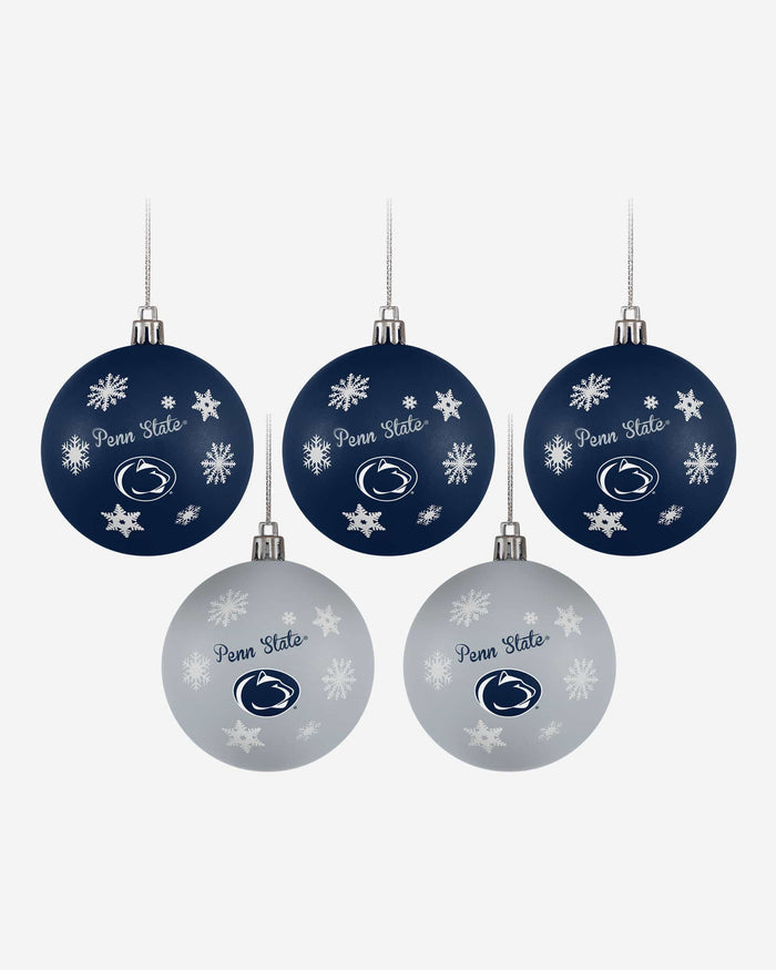 Penn State Nittany Lions 5 Pack Shatterproof Ball Ornament Set FOCO - FOCO.com