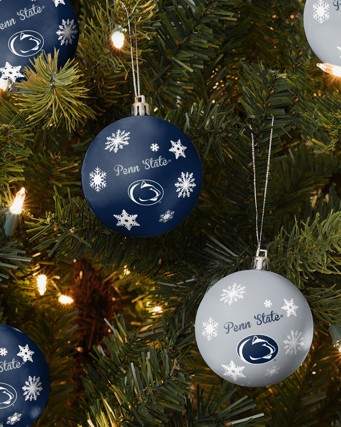 Penn State Nittany Lions 5 Pack Shatterproof Ball Ornament Set FOCO - FOCO.com