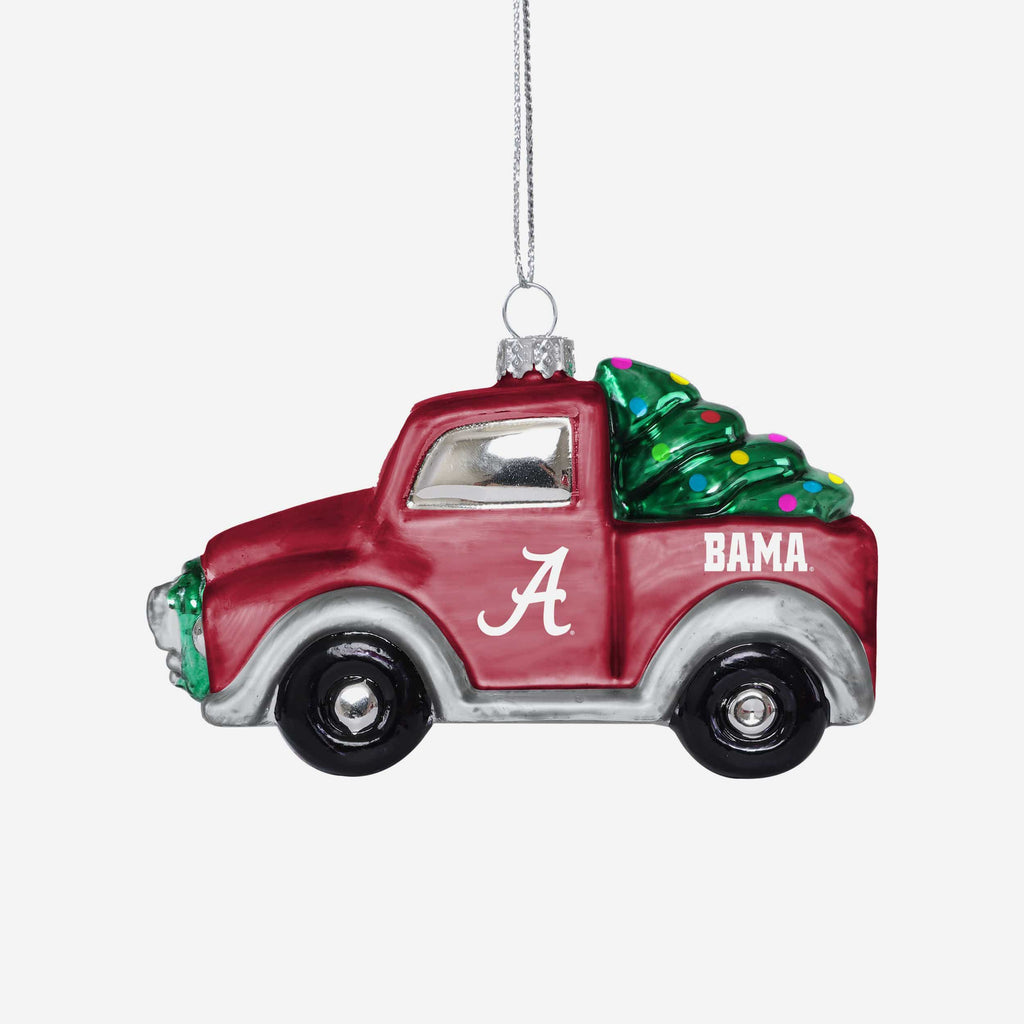 Alabama Crimson Tide Blown Glass Truck Ornament FOCO - FOCO.com