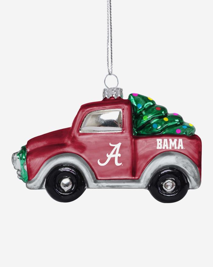 Alabama Crimson Tide Blown Glass Truck Ornament FOCO - FOCO.com