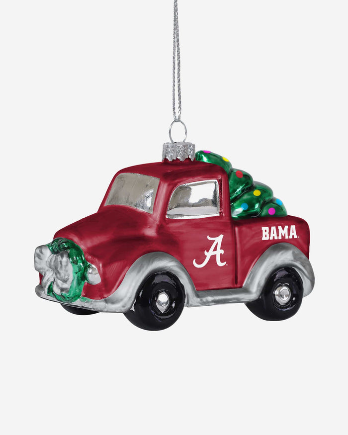 Alabama Crimson Tide Blown Glass Truck Ornament FOCO - FOCO.com