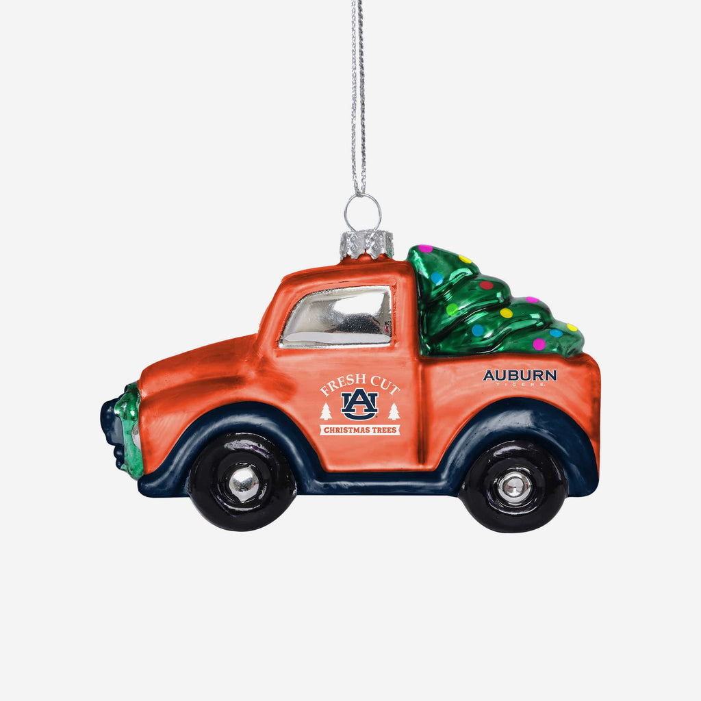 Auburn Tigers Blown Glass Truck Ornament FOCO - FOCO.com