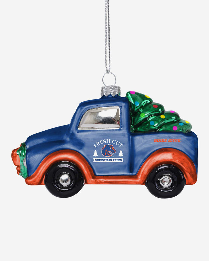 Boise State Broncos Blown Glass Truck Ornament FOCO - FOCO.com