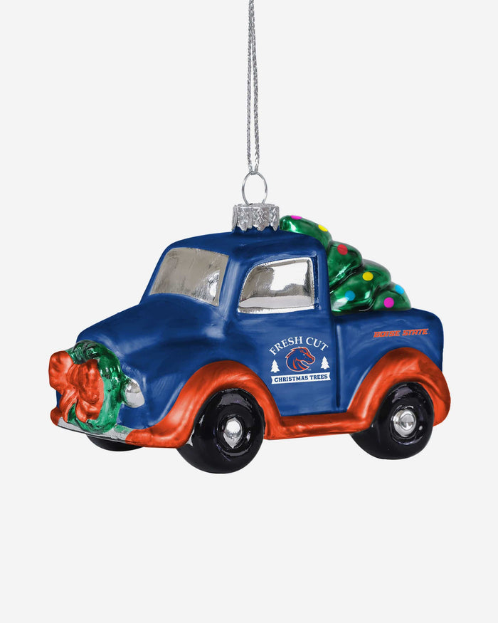 Boise State Broncos Blown Glass Truck Ornament FOCO - FOCO.com