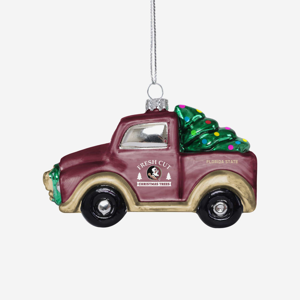 Florida State Seminoles Blown Glass Truck Ornament FOCO - FOCO.com