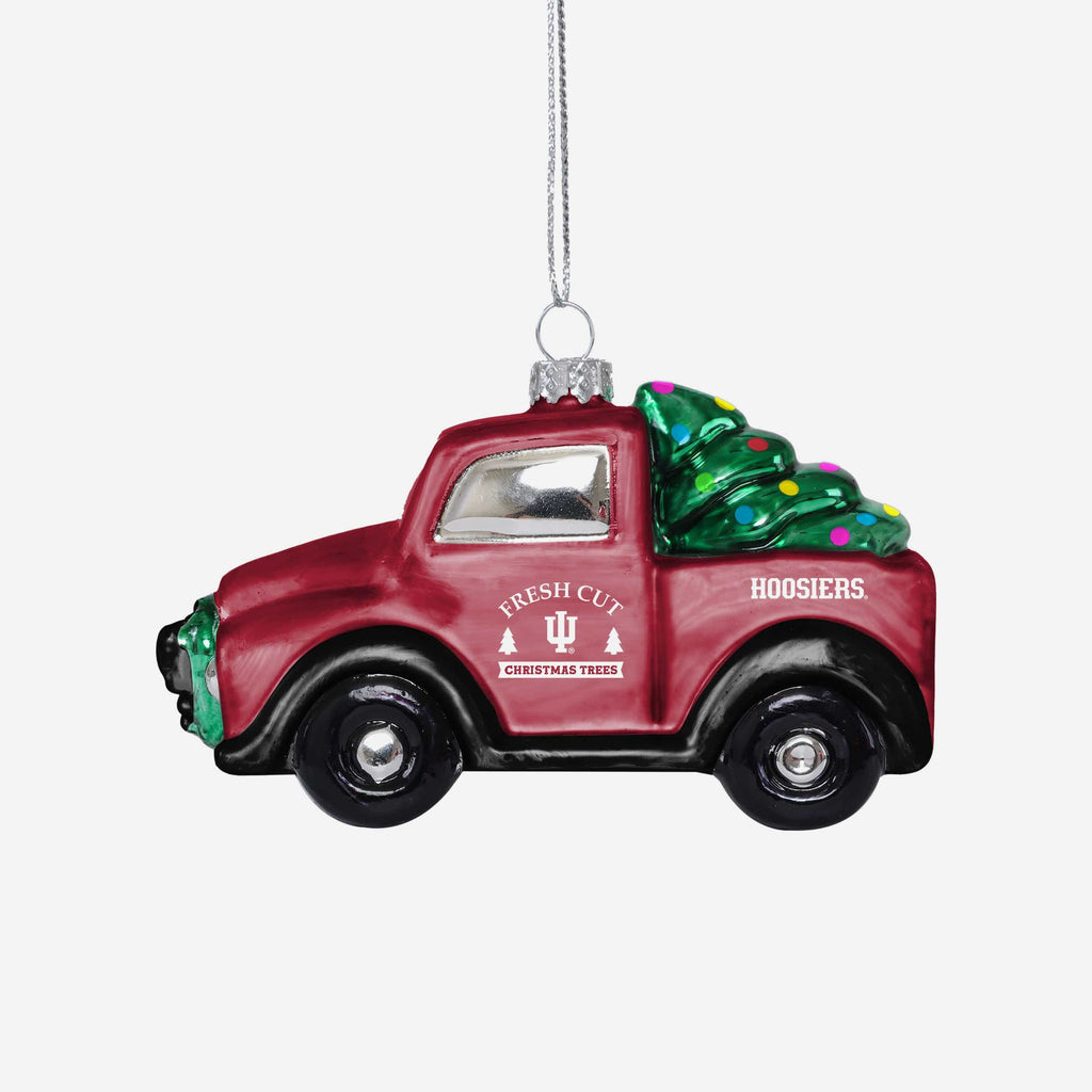 Indiana Hoosiers Blown Glass Truck Ornament FOCO - FOCO.com