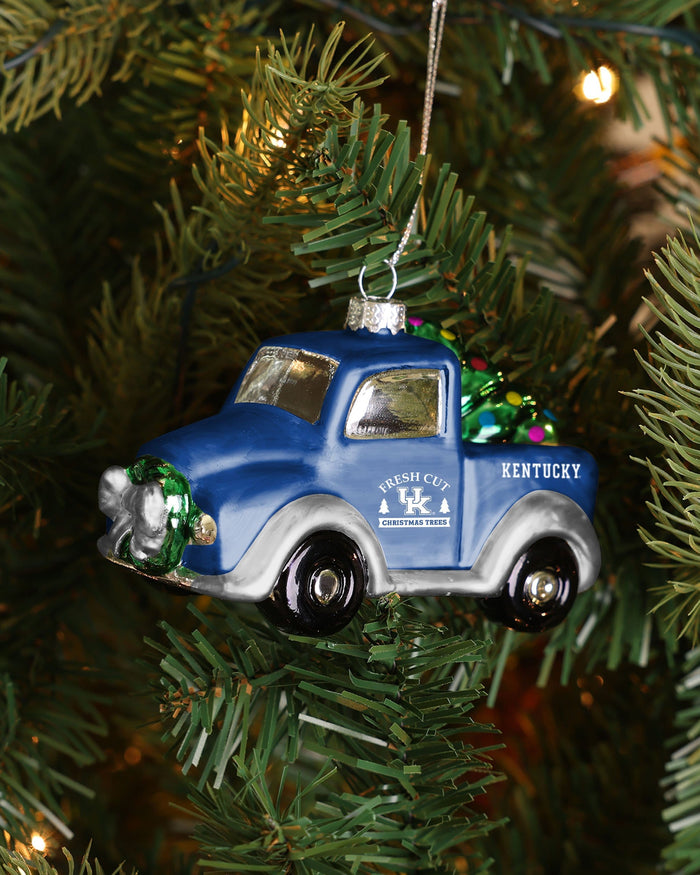 Kentucky Wildcats Blown Glass Truck Ornament FOCO - FOCO.com