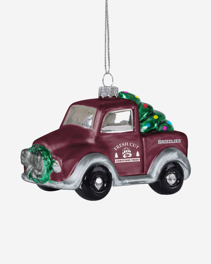 Montana Grizzlies Blown Glass Truck Ornament FOCO - FOCO.com