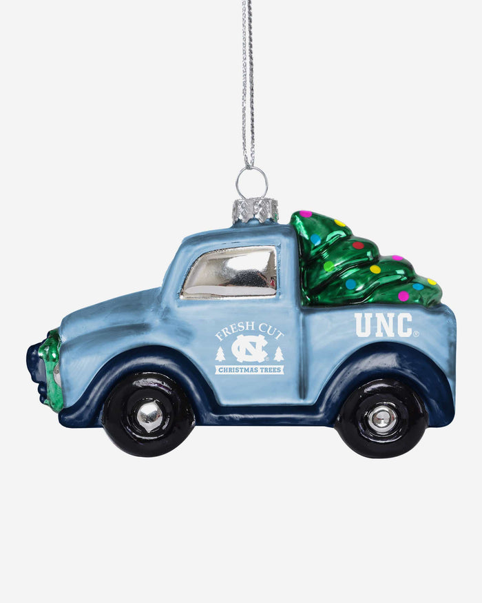 North Carolina Tar Heels Blown Glass Truck Ornament FOCO - FOCO.com