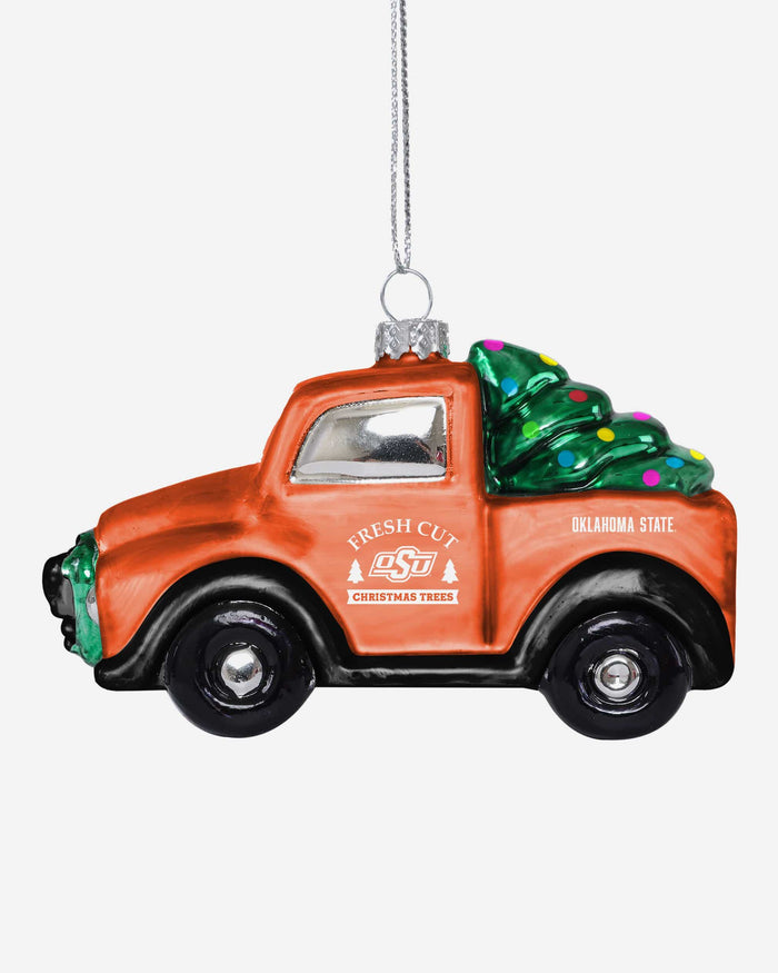 Oklahoma State Cowboys Blown Glass Truck Ornament FOCO - FOCO.com