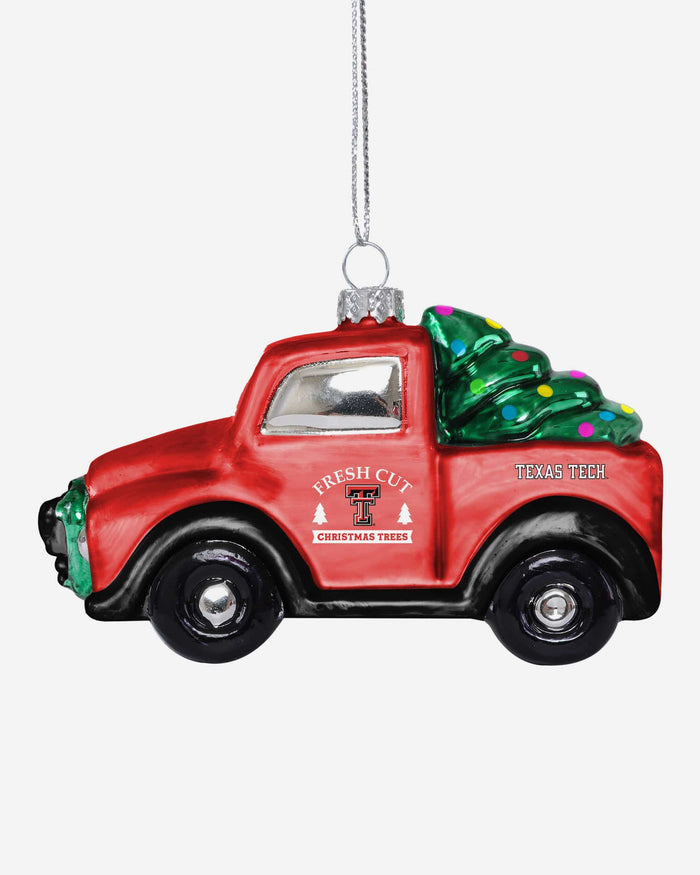 Texas Tech Red Raiders Blown Glass Truck Ornament FOCO - FOCO.com